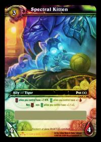 warcraft tcg loot cards spectral kitten loot