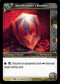 warcraft tcg fires of outland spellbreaker s buckler