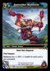 warcraft tcg fields of honor spelunker maddocks