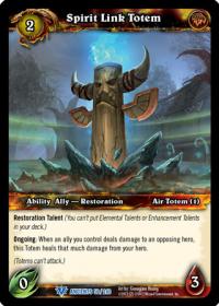 warcraft tcg war of the ancients spirit link totem