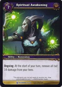 warcraft tcg icecrown spiritual aawakening