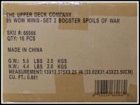 wow minis sealed product spoils of war set booster case