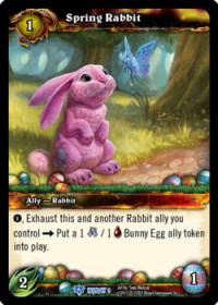 warcraft tcg foil and promo cards spring rabbit