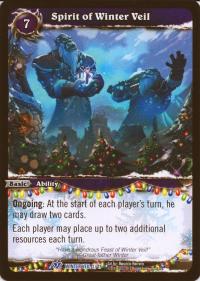 warcraft tcg feast of winter veil 12 spirit of winter veil