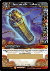 warcraft tcg loot cards spurious sarcophagus loot