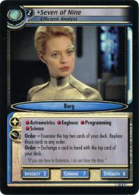 star trek 2e these are the voyages seven of nine efficient analyst foil