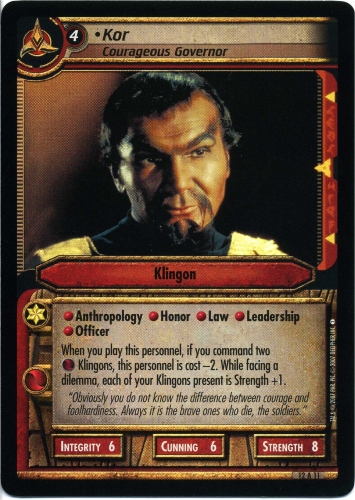 Kor, Courageous Governor (Foil)