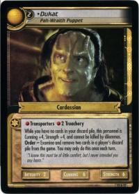 star trek 2e these are the voyages dukat pah wraith puppet foil