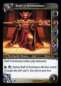 warcraft tcg the dark portal staff of dominance