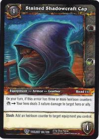 warcraft tcg twilight of the dragons stained shadowcraft cap