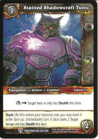 warcraft tcg worldbreaker stained shadowcraft tunic