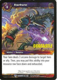 warcraft tcg war of the elements starburst