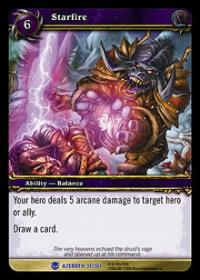 warcraft tcg heroes of azeroth starfire