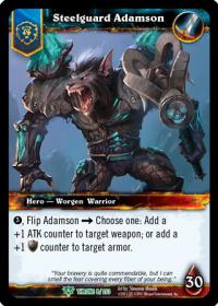 warcraft tcg throne of the tides steelguard adamson