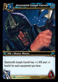 warcraft tcg archives steelsmith joseph carroll foil