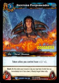 warcraft tcg war of the elements stevrona forgemender