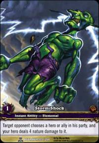 warcraft tcg extended art storm shock ea