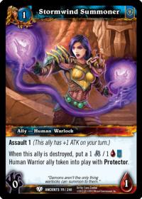 warcraft tcg war of the ancients stormwind summoner