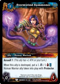 warcraft tcg war of the ancients stormwind summoner