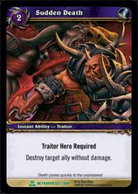 warcraft tcg archives sudden death foil