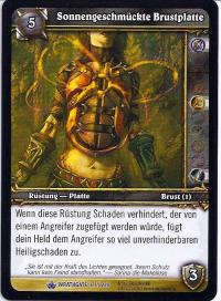 warcraft tcg wrathgate sun emblazoned chestplate german