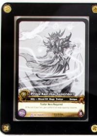 warcraft tcg extended art prince kael thas sunstrider ea b w