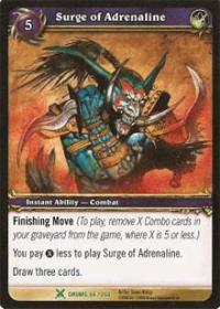 warcraft tcg archives surge of adrenaline foil