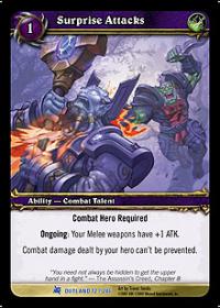 warcraft tcg fires of outland surprise attacks