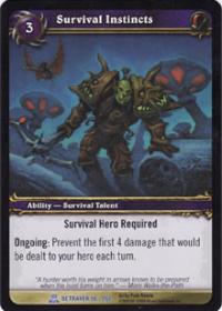 warcraft tcg archives survival instincts foil