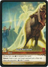 warcraft tcg extended art swift discipline ea