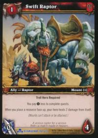 warcraft tcg foil and promo cards swift raptor foil