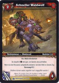 warcraft tcg wrathgate swift timber wolf german