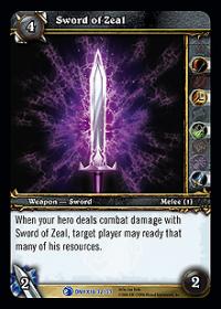 warcraft tcg onyxias lair sword of zeal