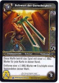 warcraft tcg wrathgate sword of justice german