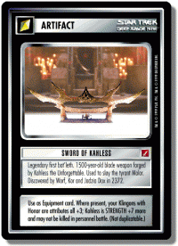 star trek 1e blaze of glory sword of kahless foil