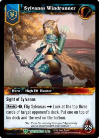 warcraft tcg war of the ancients sylvanas windrunner standard