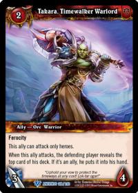 warcraft tcg war of the ancients takara timewalker warlord