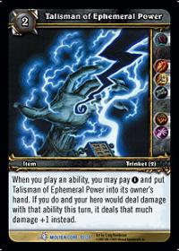 warcraft tcg molten core talisman of ephemeral power