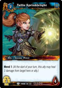 warcraft tcg throne of the tides tallie sprinklelight