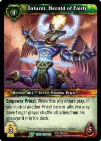 warcraft tcg tomb of the forgotten taluret herald of faith