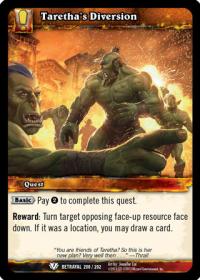 warcraft tcg betrayal of the guardian taretha s diversion