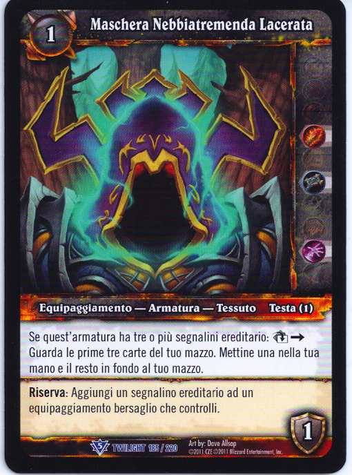Tattered Dreadmist Mask (Italian)