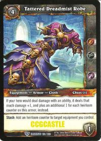 warcraft tcg war of the elements tattered dreadmist robe