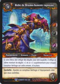 warcraft tcg war of the elements french tattered dreadmist robe french