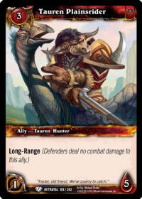 warcraft tcg betrayal of the guardian tauren plainsrider