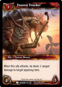 warcraft tcg betrayal of the guardian tauren tracker