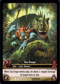 warcraft tcg extended art taz dingo ea