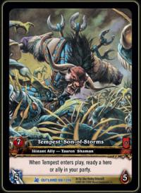 warcraft tcg extended art tempest son of storms ea