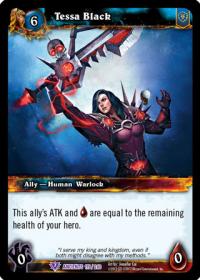 warcraft tcg war of the ancients tessa black