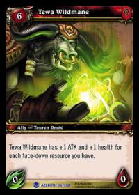 warcraft tcg heroes of azeroth tewa wildmane